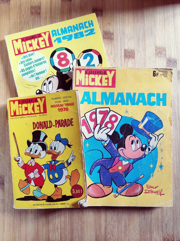 Lot Le Journal de Mickey - 1976/1982 - Le Sélectionneur - Brocante en ligne