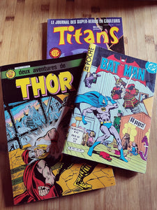 Lot Super-Héros Batman Thor et Titans 1982/1985 - Le Sélectionneur - Brocante en ligne