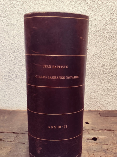 Boite minutier de notaire de Périgueux - 1810/1811 - Le Sélectionneur - Brocante en ligne