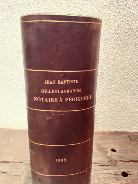Boite minutier de notaire de Périgueux - 1808 - Le Sélectionneur - Brocante en ligne