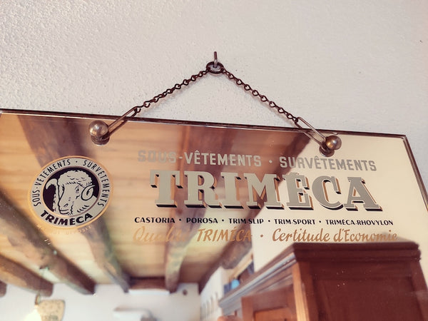 Miroir publicitaire vintage TRIMECA - Le Sélectionneur - Brocante en ligne