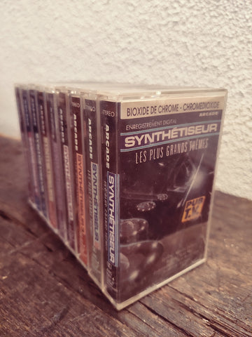 Collection de cassettes Synthétiseur de 1 à 9 - 1989/1993 - Le Sélectionneur - Brocante en ligne
