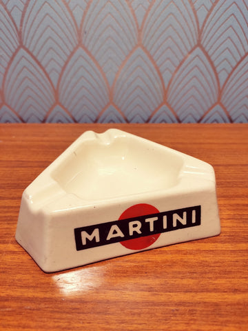 Cendrier Martini de bistrot vintage - Faïencerie de Badonviller - Années 50/60 - Le Sélectionneur - Brocante en ligne