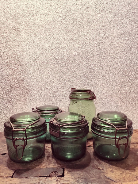 Lot de 5 bocaux de conserve vintages SOLIDEX et DURFOR en verre - Le Sélectionneur - Brocante en ligne