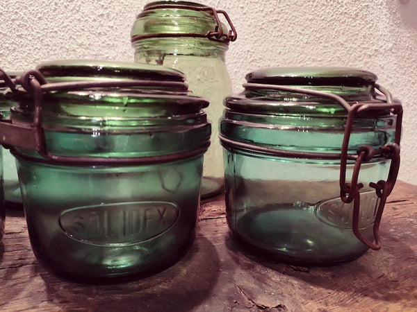 Lot de 5 bocaux de conserve vintages SOLIDEX et DURFOR en verre - Le Sélectionneur - Brocante en ligne