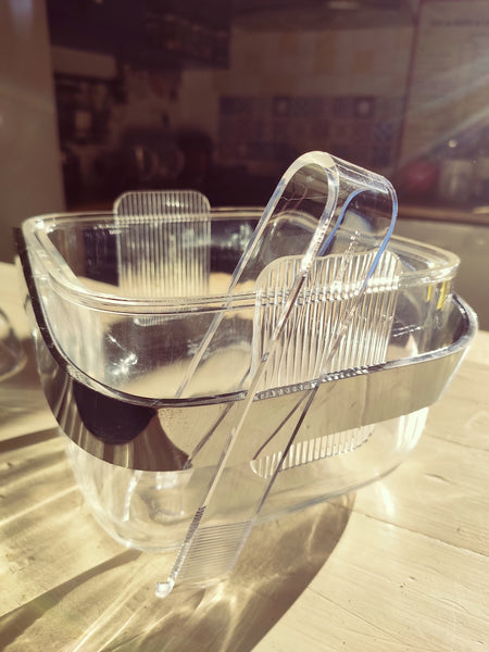 Seau à glaçons Guzzini en plexiglas - Années 80 - Le Sélectionneur - Brocante en ligne