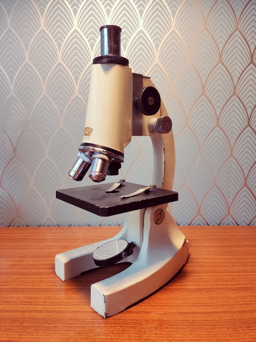 Microscope pédagogique vintage Optico Paris n°1418 - Le Sélectionneur - Brocante en ligne