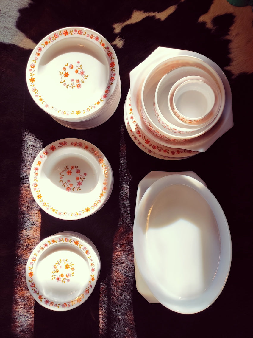 Service Arcopal vintage 57 pièces complet - Le Sélectionneur - Brocante en ligne
