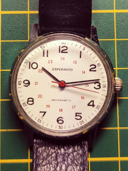 Montre Esperanto mécanique antimagnetic - Années 80 - Le Sélectionneur - Brocante en ligne