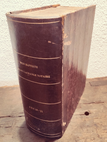 Boite minutier de notaire de Périgueux - 1810/1811 - Le Sélectionneur - Brocante en ligne