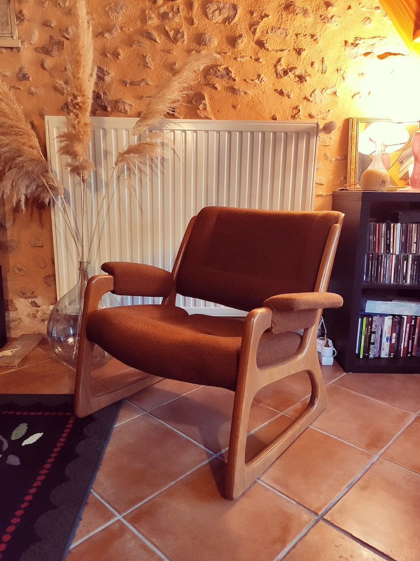 Chauffeuse vintage Baumann traineau années 60 - Le Sélectionneur - Brocante en ligne