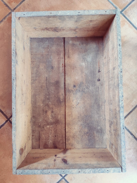 Caisse en bois vintage Lait Mont Blanc