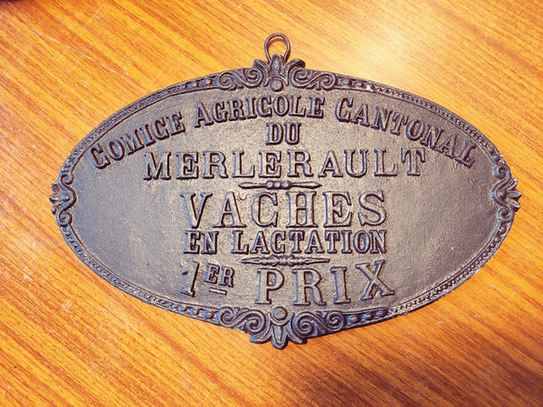 Plaque de comice agricole ancienne