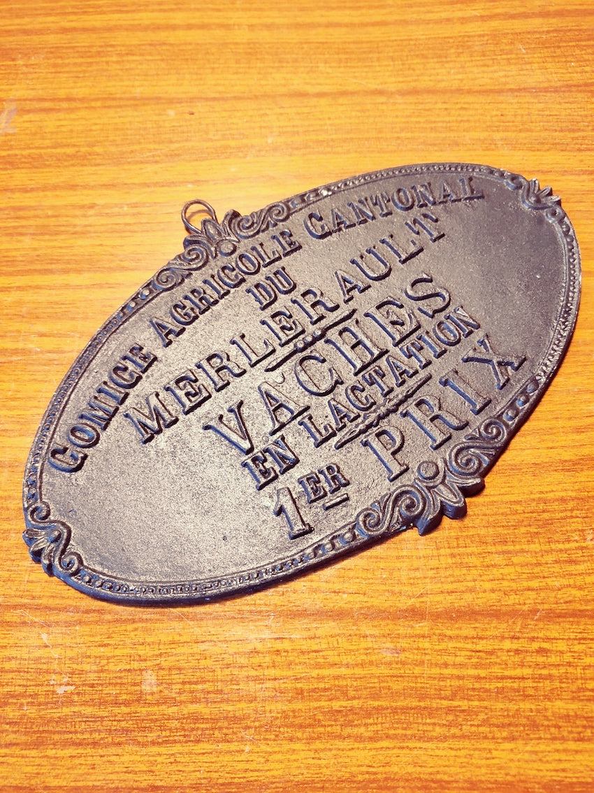 Plaque de comice agricole ancienne