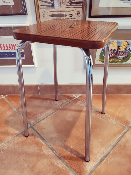 Lot de 4 tabourets en formica vintages - Années 70