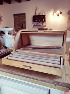 Boite à pain vintage avec son couteau - Années 80