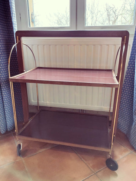 Desserte pliante vintage BOCADO par Marie Françoise Mondineu - Années 50