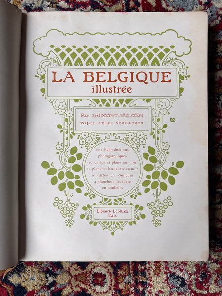 La Belgique illustrés par Dumont-Wilden - Librairie Larousse - Début 1900