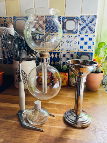 Cafetière vintage à dépression Hellem 8 tasses complète