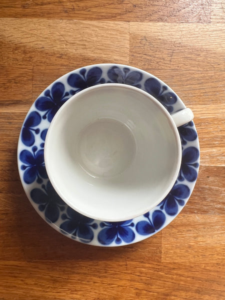 Tasse et sous-tasse vintage en porcelaine "Mon Amie" par Marianne Westman pour Rörstrand (Sweden) - 80'S