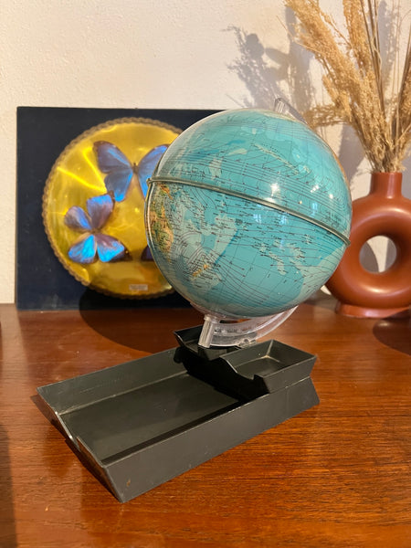 Petit globe terrestre / vide-poche de bureau vintage - Cercle du Bibliophile - 1967