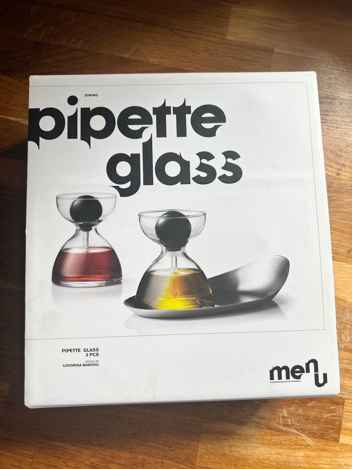 Service huile / vinaigre design Pipette Glass par Lovorika Banovic pour Menu - Danemark - 2005