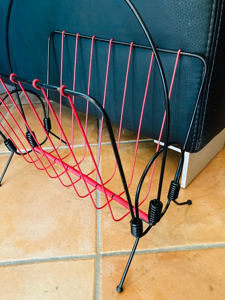 Porte- revue scoubidou vintage - Années 60