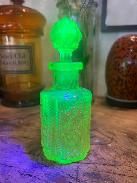 Flacon à parfum vintage en Ouraline 16cm