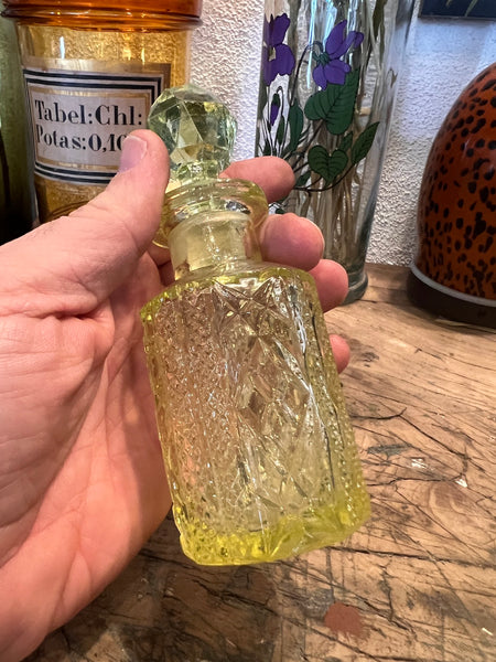 Flacon à parfum vintage en Ouraline 14cm