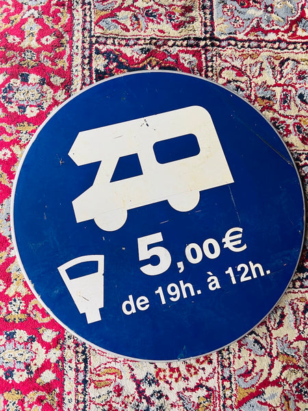 Panneau signalétique aire de camping-car
