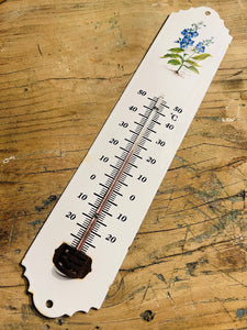 Thermomètre vintage en tôle émaillée