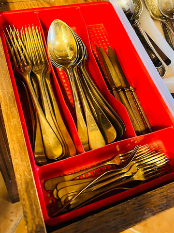 Couverts en laiton vintages