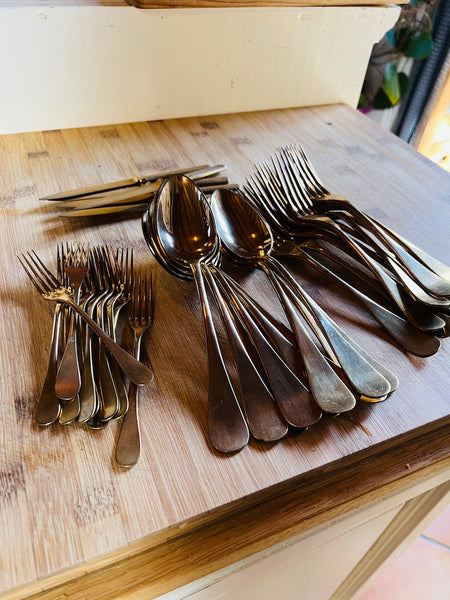 Couverts en laiton vintages
