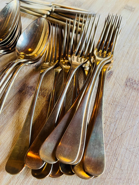 Couverts en laiton vintages