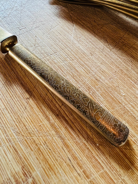 Couverts en laiton vintages