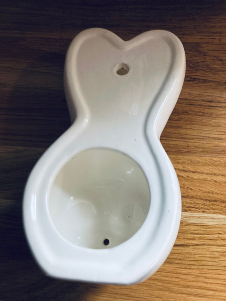 Dévidoir lapin à ficelle de cuisine en céramique vintage