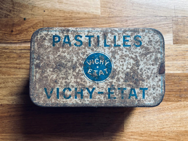 Lot de 2 boites anciennes pastilles et sel Vichy - Etat