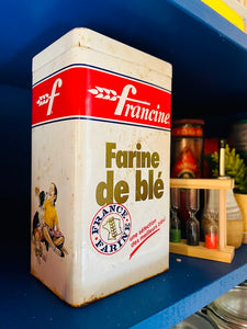 Boite métallique vintage Francine farine de blé