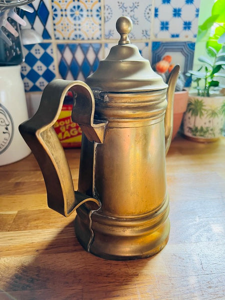 Cafetière vintage en laiton - Cayre à Vayrac (Lot)