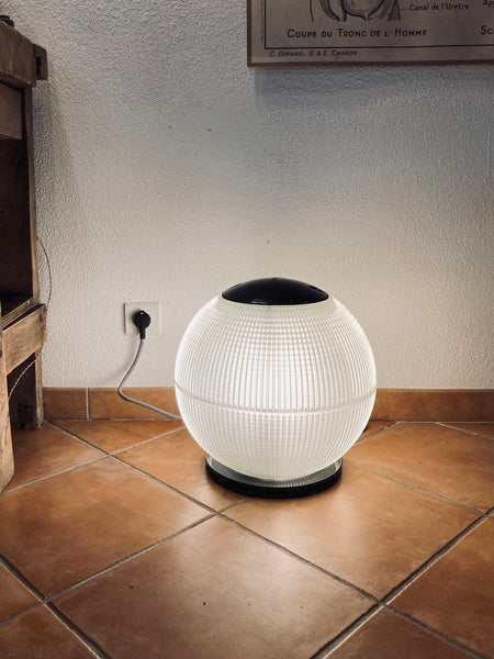 Lampe Boule Holophane / Holophane sur socle 4440 - Diamètre 40cm - Années 70