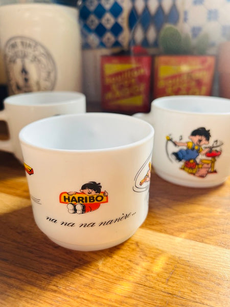 Lot de 3 tasses vintages Haribo - Arcopal France