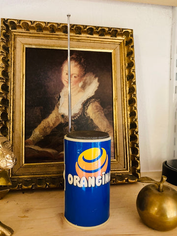 Radio FM portable publicitaire vintage Orangina