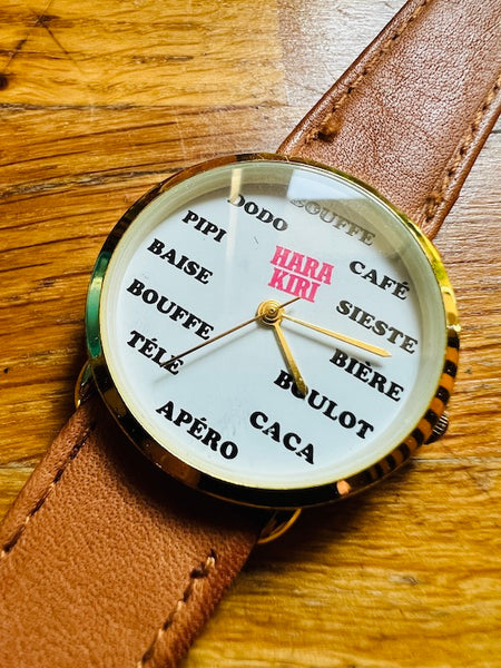 Montre vintage Hara-Kiri quartz - 1985
