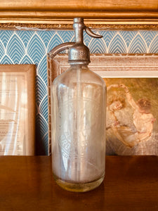 Siphon d'eau de Seltz vintage LK BOTTLING CO. Brooklyn NY - 1920/1930