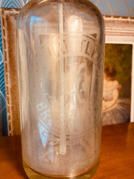 Siphon d'eau de Seltz vintage LK BOTTLING CO. Brooklyn NY - 1920/1930