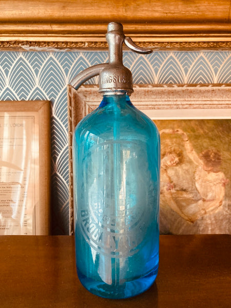 Siphon d'eau de Seltz vintage Sam HOFFMAN Brooklyn NY - 1920/1930