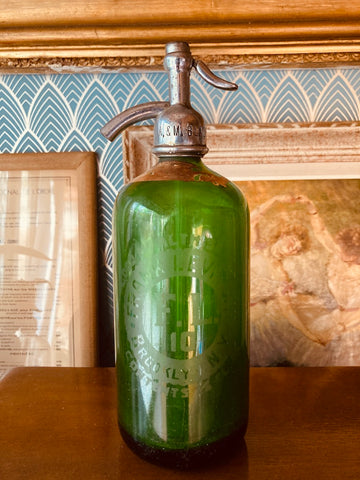 Siphon d'eau de Seltz vintage Frank LEVINSKY Brooklyn NY - 1920/1930