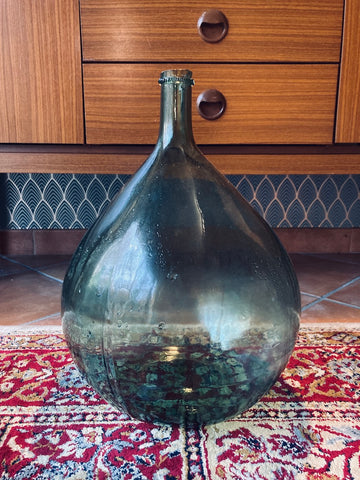 Dame jeanne en verre de 12 litres couleur verte
