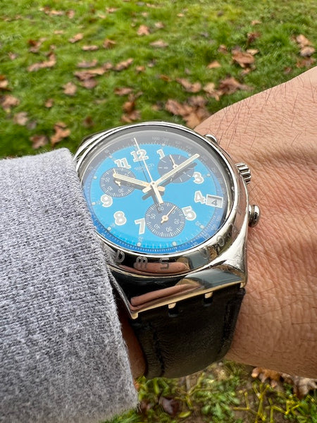 Montre Swatch Irony Chrono Blue à quartz