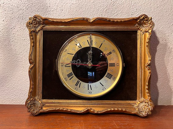 Horloge encadrée ODO vintage à quartz